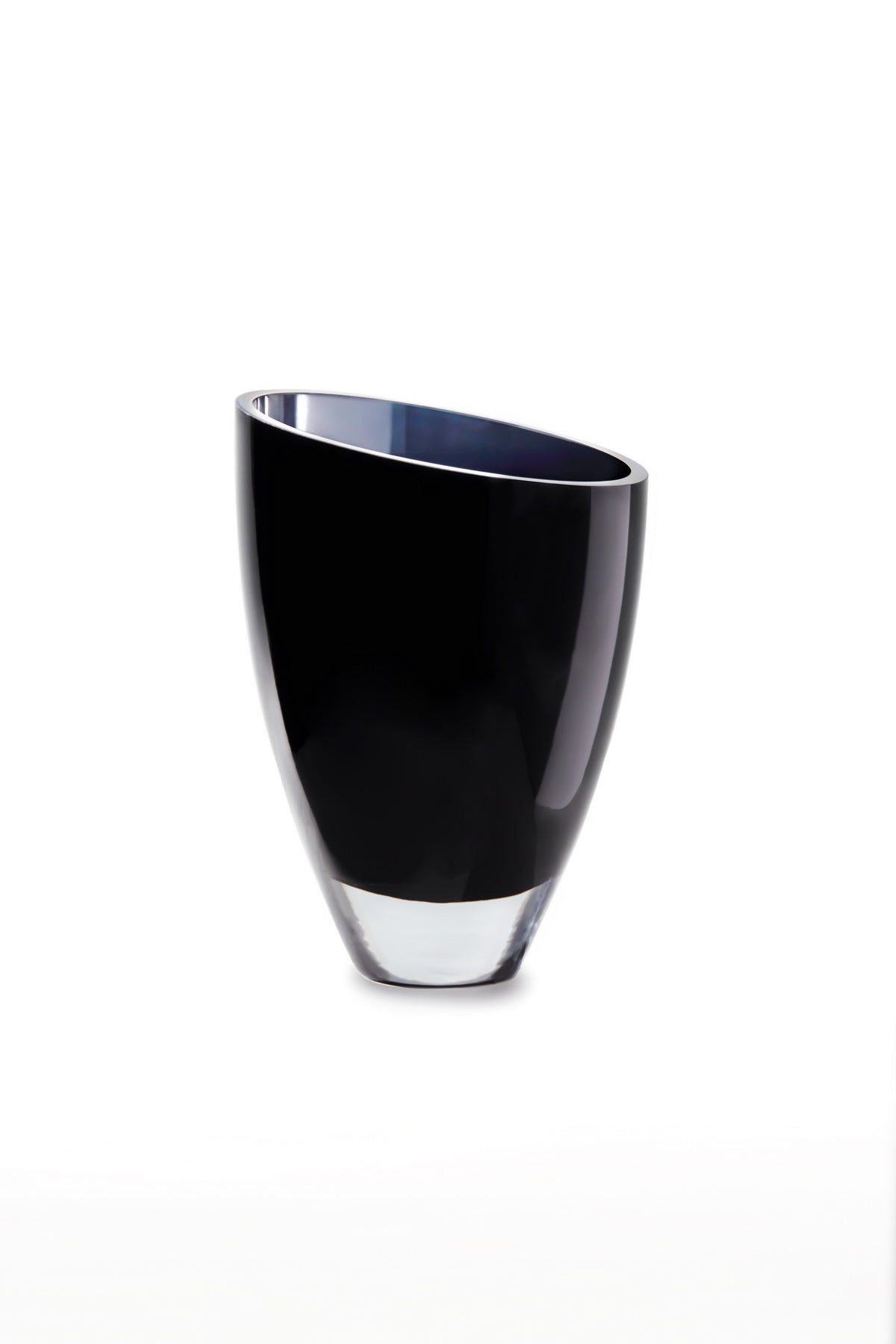 modern glass vase elegant dark blue, BULED25IB, 9mm luxury glass