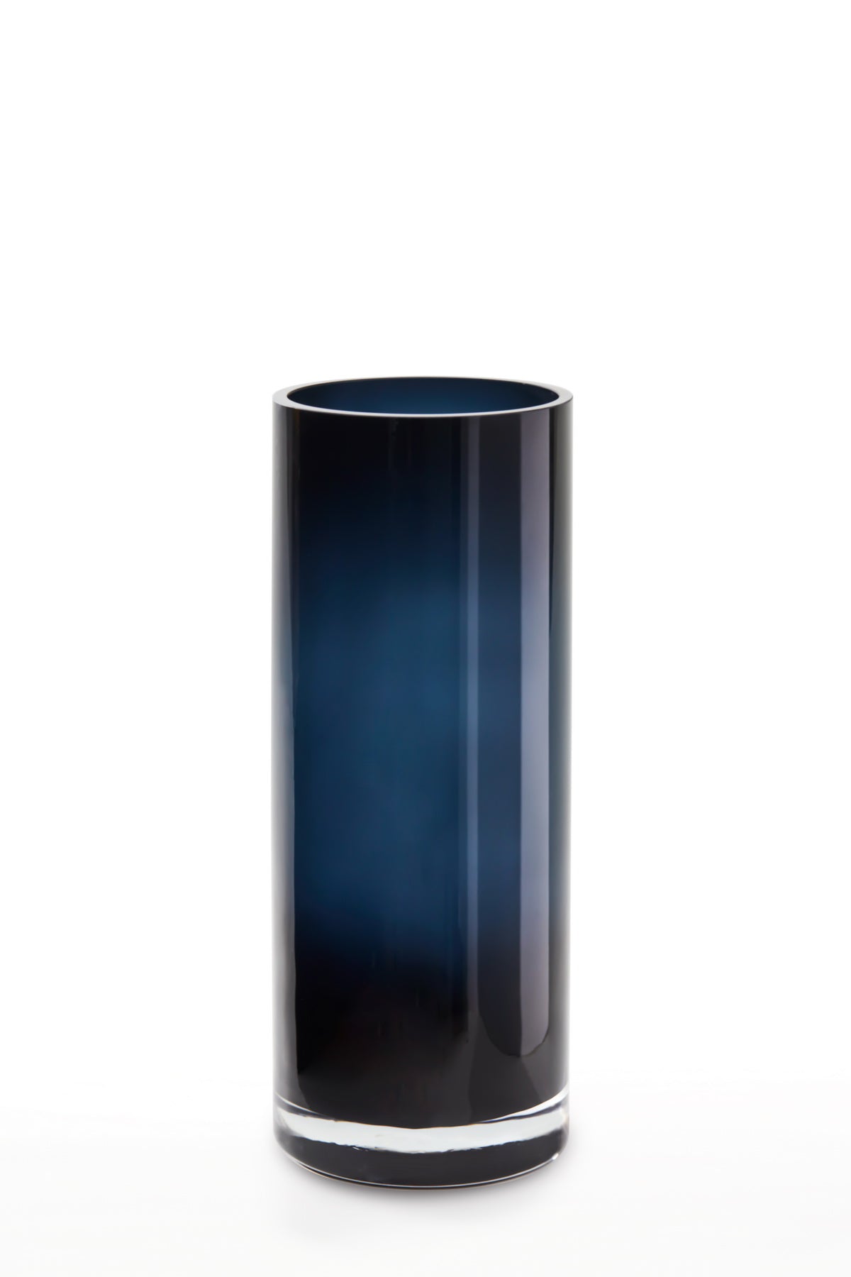 Luxury classic cylindric vase ENVIE 38 Ink Blue