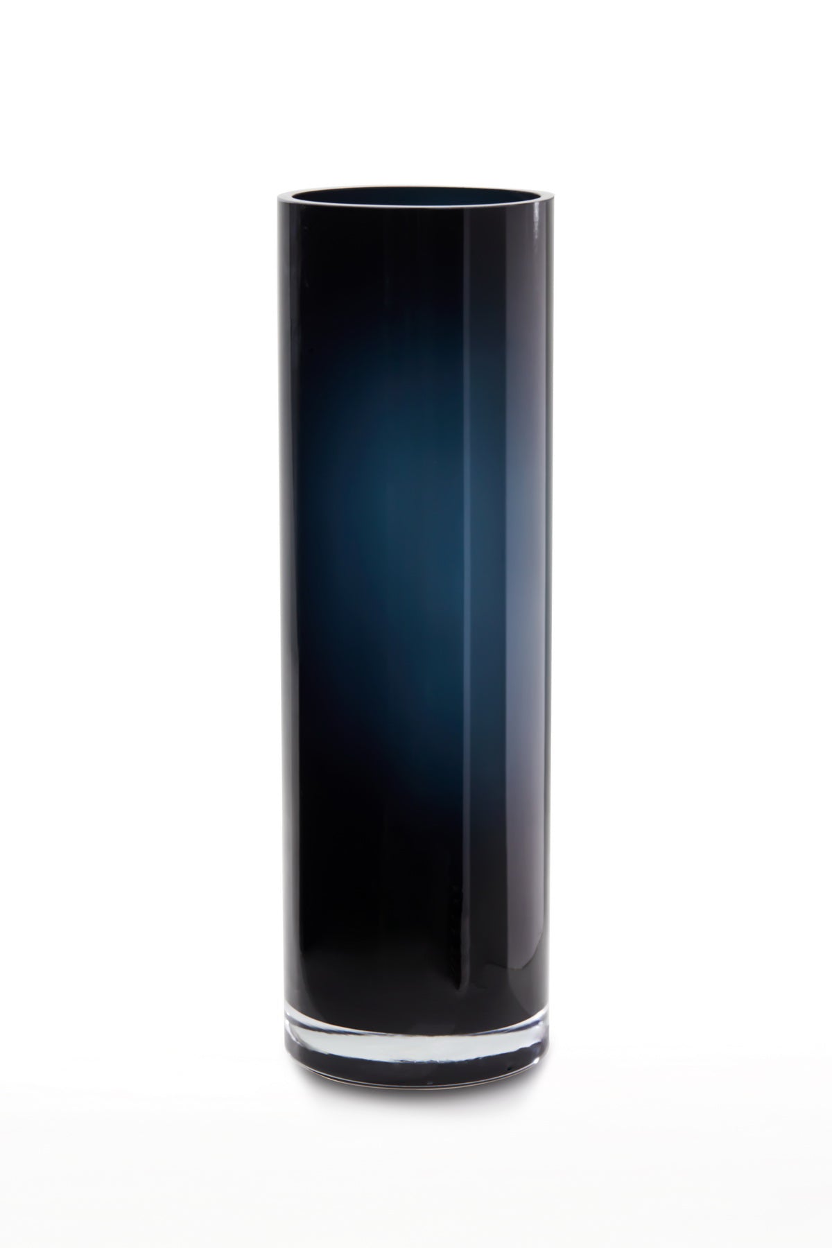 Tall luxury classic cylindric vase ENVIE 48 Ink Blue