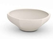 Modern Asian style bowl, high end design and finish, KUNYU22WH