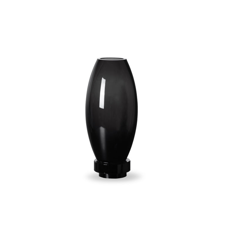 Innovative modern vase, top design, black high end glass.RUD22