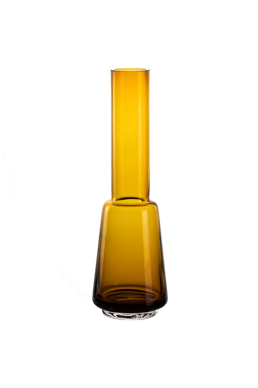 Retro style large modern classy design vase, amber color, TYLER14AM